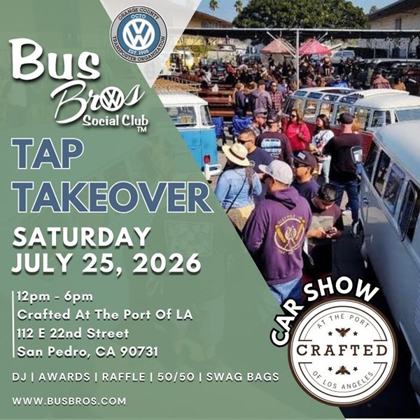 Bugs and Bros Car Meet flyer July 2026